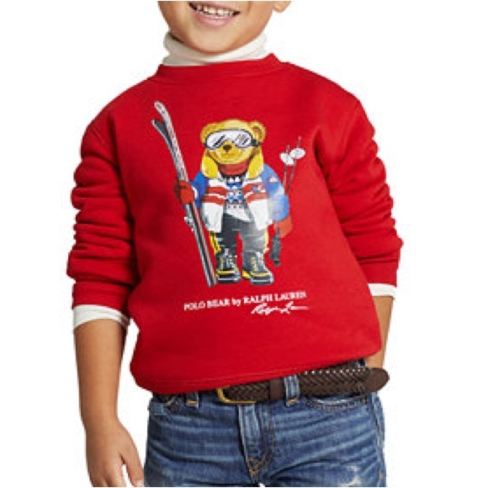 Polo Ralph Lauren Red Toddler Longsleeve Shirt! Size SP(8)